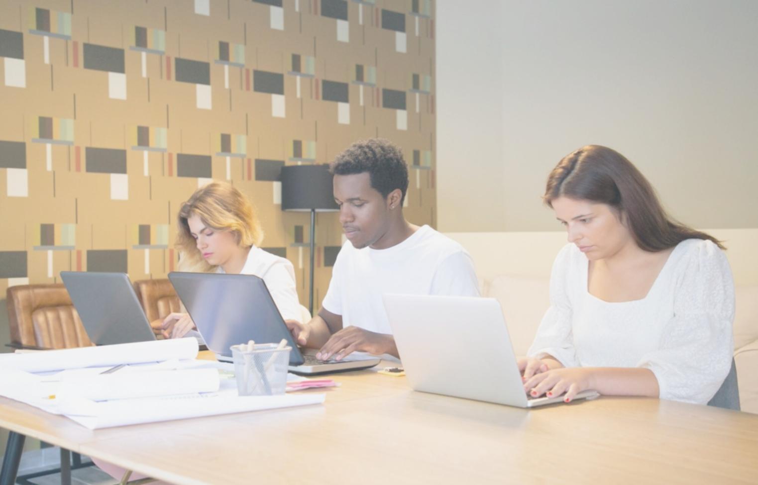 Professionelle Geschäftssituation mit Kunden im Beratungsgespräch